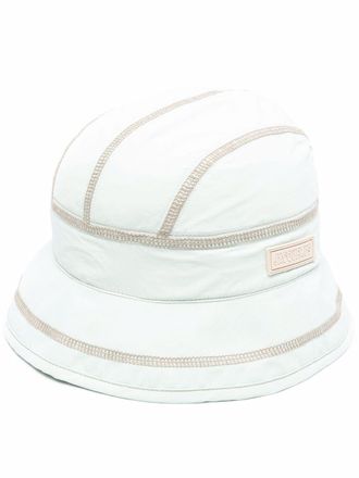 Jacquemus Cappello bucket a righe - Verde