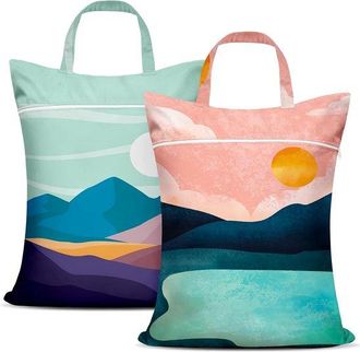 No Brand Dos Bolsas De Viaje Grandes, Impermeables Y Lavables Con Asas, Para Ropa H&uacute;meda O Seca Ideales Para Guardar Trajes De Ba&ntilde;o, Ropa Deportiva, Ropa Para 