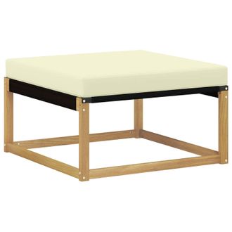 vidaXL Reposapi&eacute;s De Exterior Madera Maciza De Acacia Y Textileno Vidaxl