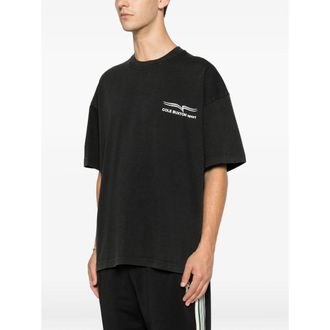 Cole Buxton Logo-Print Cotton T-Shirt - Black