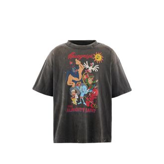 Saint Mxxxxxx Graphic-print Distressed T-shirt