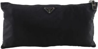 Prada Pre-owned Pouch - unisex - Vintage Tassen - Zwart - ONE Size - Nylon - Vintage