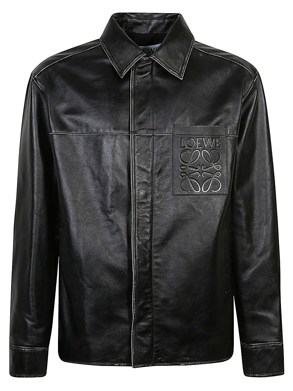 ジャケット LOEWE FW25 Black flannel jacket (S359Y02XEZ BLACK) Jacket in cotton blend Black - LOEWE