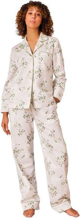 Christy Luxury Sateen Pyjamas in Green at Nordstrom, Size X-Large