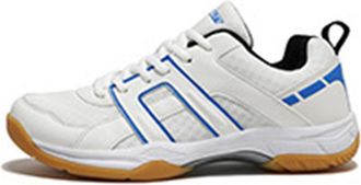 Generic Women Professional Wear-Resistant Badminton Shoes - Breathable Training Competition Volleyball Tennis Sneakers (Blue,5.5)