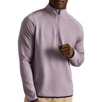 Rhone Founders Golf Quarter Zip in Purple Smoke at Nordstrom, Size Xx-Large