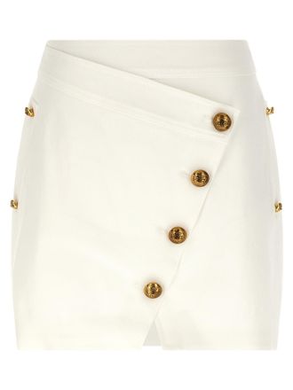 Elisabetta Franchi Jewel Button Skirt