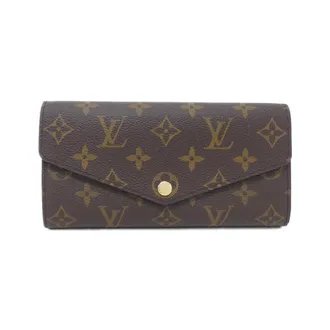 Louis Vuitton Brown Coated Canvas Long Wallet (Bi-Fold) (Pre-Owned)
