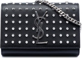 Saint Laurent Pre-owned Saint Laurent Mini Grain De Poudre Studded Kate Shoulder Bag A4KQOVIFMW5QCSCM