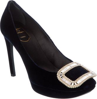 Roger Vivier Velvet Platform Pump