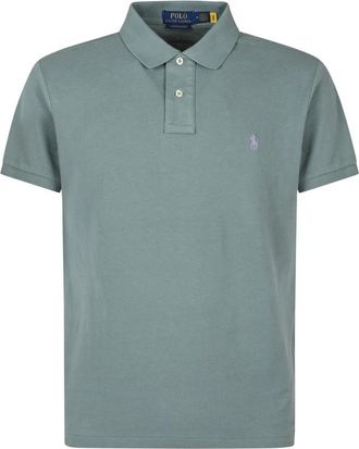 Polo Ralph Lauren Sskccmslm 1 Short Sleeve Knit - Heren - Polos - Groen - XL - Katoen - Tops