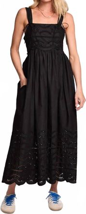 Saltwater Luxe Avelina Midi Dress In Black