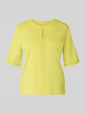 Marc Cain T-Shirt mit Rundhalsausschnitt und Cut Out in Apfel, Gr&ouml;&szlig;e 34