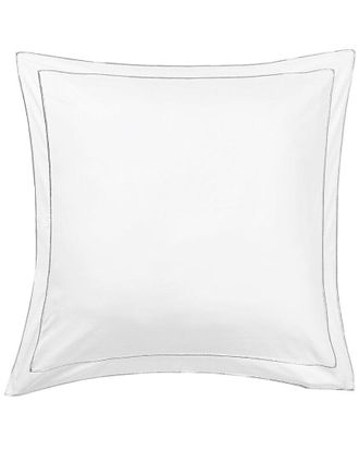 Melange Home M&eacute;lange Home 600 Thread Count Framed Embroidery Sateen Euro Sham Set