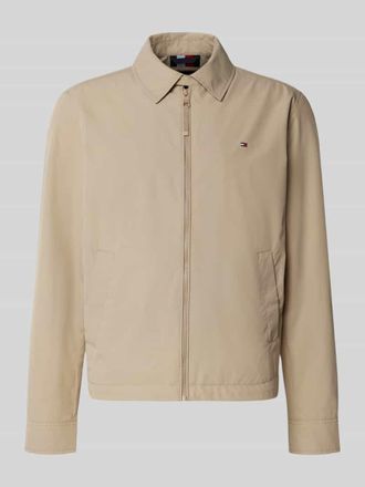 Tommy Hilfiger Regular Fit Blouson mit Umlegekragen in Beige, Gr&ouml;&szlig;e XXL