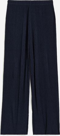 H&M Gecrinkelte Hose - Blue