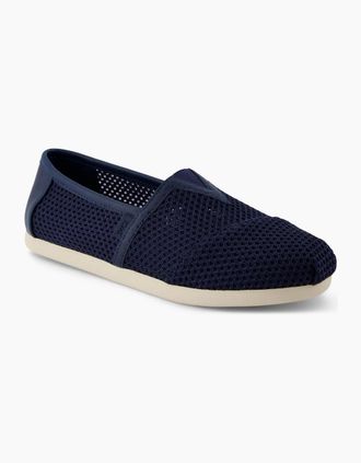 Toms Toms Mens Alpargata Class Textured Espadrille Shoes - Navy - Size: 8.5