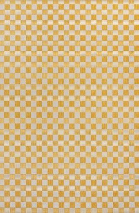 Jonathan Y Designs Aimee Traditional Cottage Checkerboard Indoor/Outdoor Area Rug in Yellow/cream at Nordstrom, Size 5Ft 0In X 8Ft 0In
