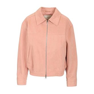 Dunst Alter-Suede Collared Blouson - female - Dunst - Light Jackets - Pink - S - Jackets