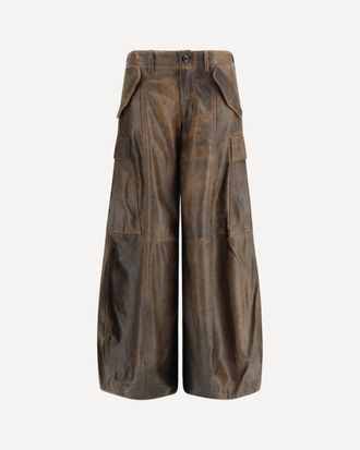 R13 Pantaloni Cargo in pelle Woman 25