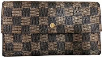 Louis Vuitton Pre-owned Wallets, male, Brown, Size: ONE SIZE Pre-owned Portefeuille International Damier Long Wallet