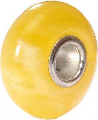 Trollbeads Womens Alabaster Bead Charm For Bracelet In Yellow