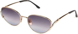 Ana Hickmann Womens Sunglasses Gold-Black Metal
