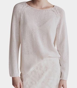 Mijeong Park Boat Neck Sweater In White