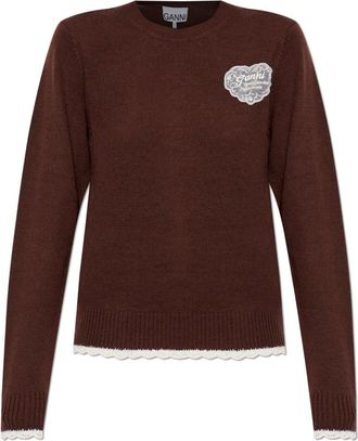 Ganni Donna, Maglie, Marrone, M, new