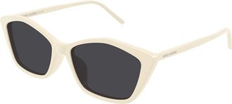 Saint Laurent SL 775 005 Womens Sunglasses White Size 57 - Free RX Lenses - Free RX Lenses