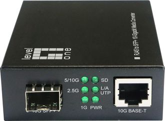 No Brand Convertidor Levelone Gvt-2051 10000 Mbit/s Compacto Negro
