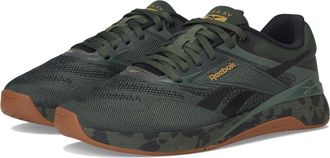 Reebok Nano X5 Mens Shoes, Cross Training and Light Running Sneakers for Men, Grit Green/Black/Khaki Brown, 13 UK Men / 14 UK Women