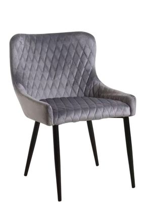 Regalos Miguel Regalos Miguel - Sillas Comedor - Silla Sanda Terciopelo - Gris Oscuro