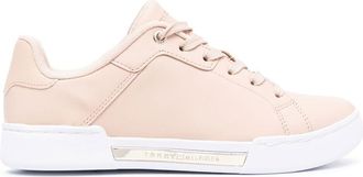 Tommy Hilfiger low-top monogram charm sneakers - women - Leather - 36 - Pink