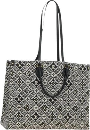 Louis Vuitton Pre-owned Monogram Tote Bag - Dames - Vintage Shopper - Grijs - ONE Size - Leer - Vintage