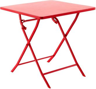 Hesperide Hesperide - Mesa De Jard&iacute;n Cuadrada Plegable Greensboro Rojo - 2 Plazas - Hesp&eacute;ride