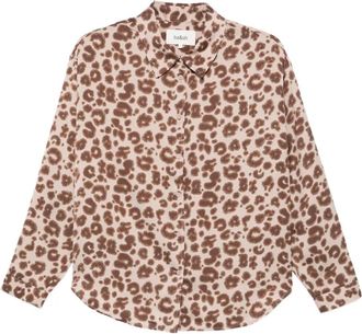 BA&SH Camicia leopardata con bottoni - Toni neutri