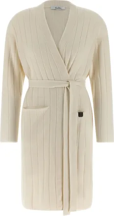 Max Mara White Cashmere Womens Cardigan