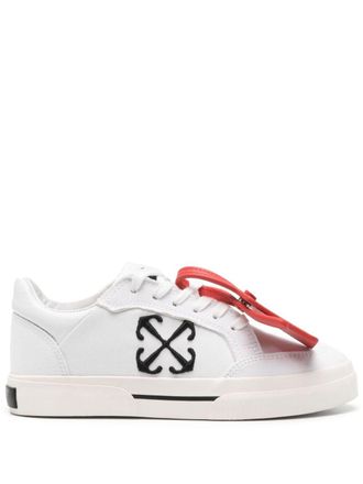 Off-white New Low Vulcanized canvas sneakers - women - Rubber/Canvas/Calf Leather - 37