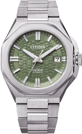 Citizen Series 8 Mens Silver Watch NB6080-51W Stainless Steel - One Size