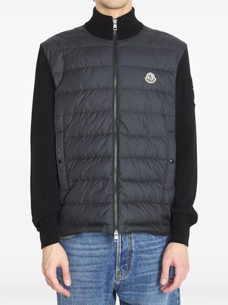 Moncler Cardigan imbottito - Nero