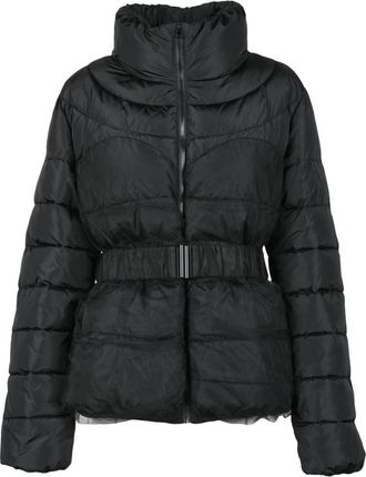 Twinset Gewatteerde Pufferjas met Attitude - Dames - Winterjassen - Zwart - S - Jassen