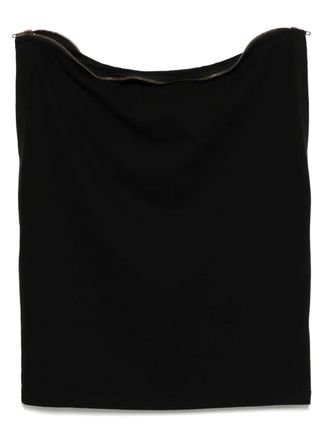 P.L.N. zip-embellished tank top - Black