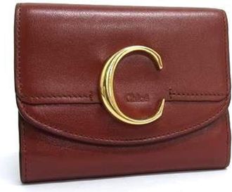 Chlo&eacute; Brown Leather Wallet (Tri-Fold) (Pre-Owned)