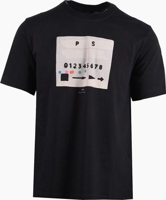Paul Smith Mens PAUL SMITH REG FIT T-SHIRT BLACK - Size: 38