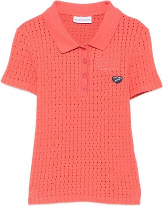 Maison Labiche Heart-appliqu&eacute; Polo Shirt