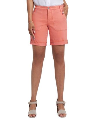 NYDJ Nydj Petite Diana Coral Haze Short