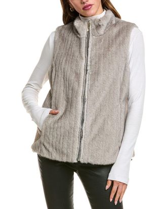 Via Spiga Reversible Stand Collar Vest