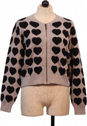 Lisa Todd Womens All Heart Sweater In Silver Black