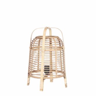 MiCa Decorations L&aacute;mpara de bamb&uacute; marr&oacute;n claro Alt.41